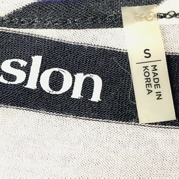 CASLON Women Sleeveless Pullover Black/White Striped Casual Shirt Top Sz Small - Picture 11 of 12